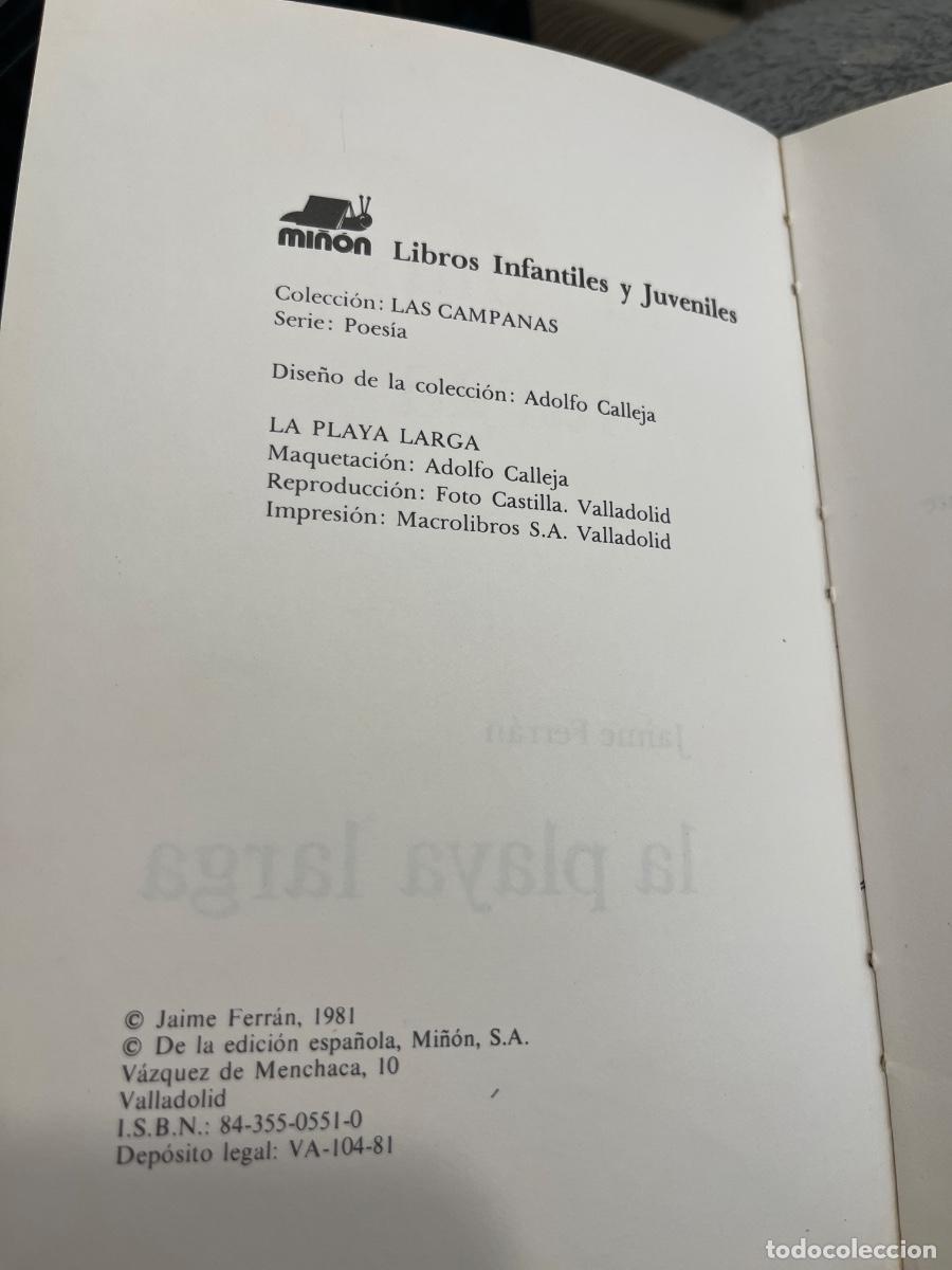Libros de segunda mano: Libro La playa larga | Jaime Ferran | 1981 - Foto 3