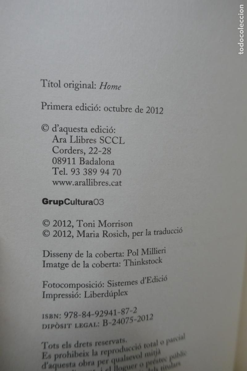 Libros de segunda mano: EL RETORN - TONI MORRISON - (EN CATALAN) - Foto 6
