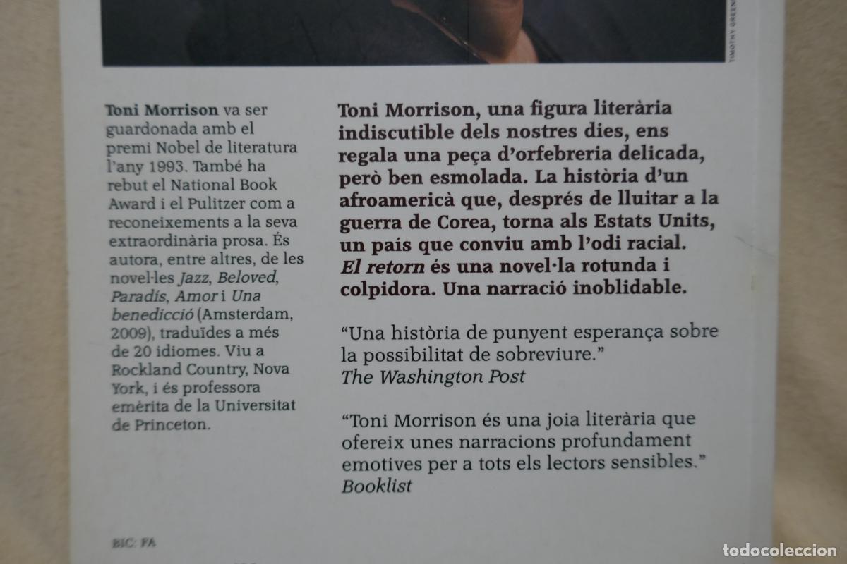 Libros de segunda mano: EL RETORN - TONI MORRISON - (EN CATALAN) - Foto 11