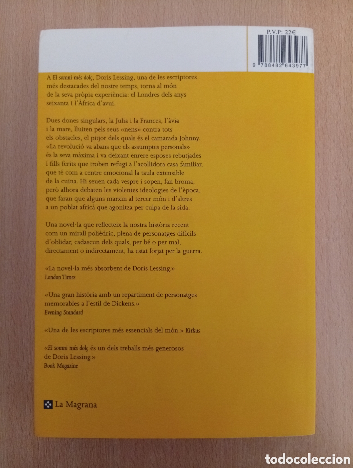 Libros de segunda mano: EL SOMNI M&Eacute;S DOL&Ccedil;. Doris Lessing - Foto 2