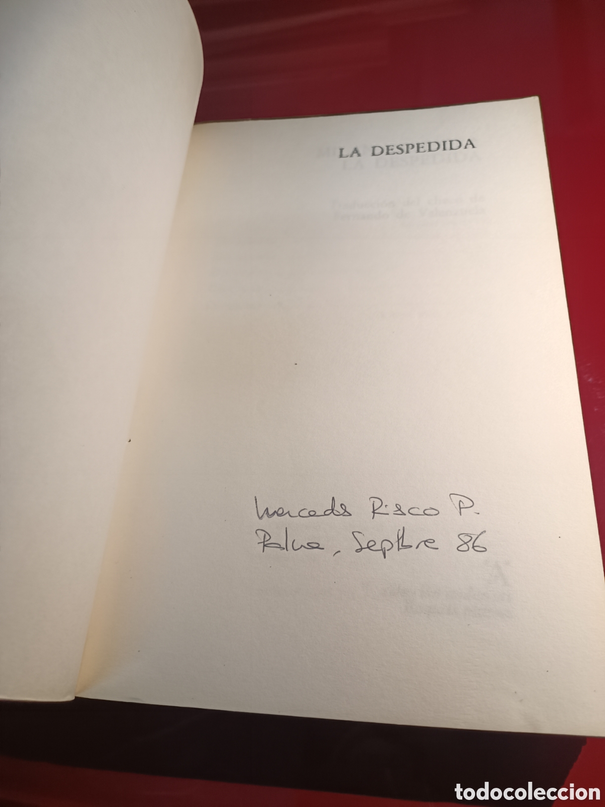 Libros de segunda mano: Milan kundera La despedida tusquets - Foto 3