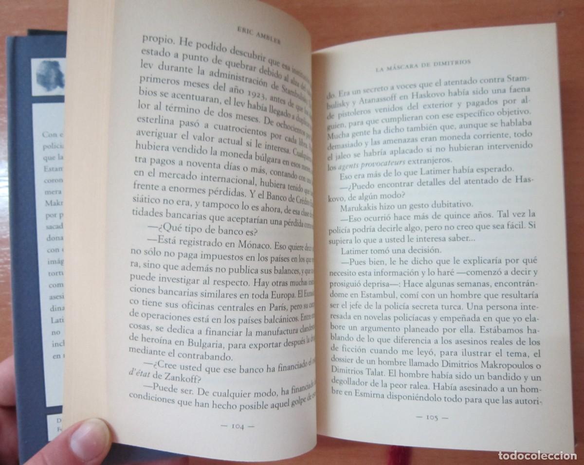 Libros de segunda mano: La m&aacute;scara de Dimitrios, de Eric Ambler - Foto 3