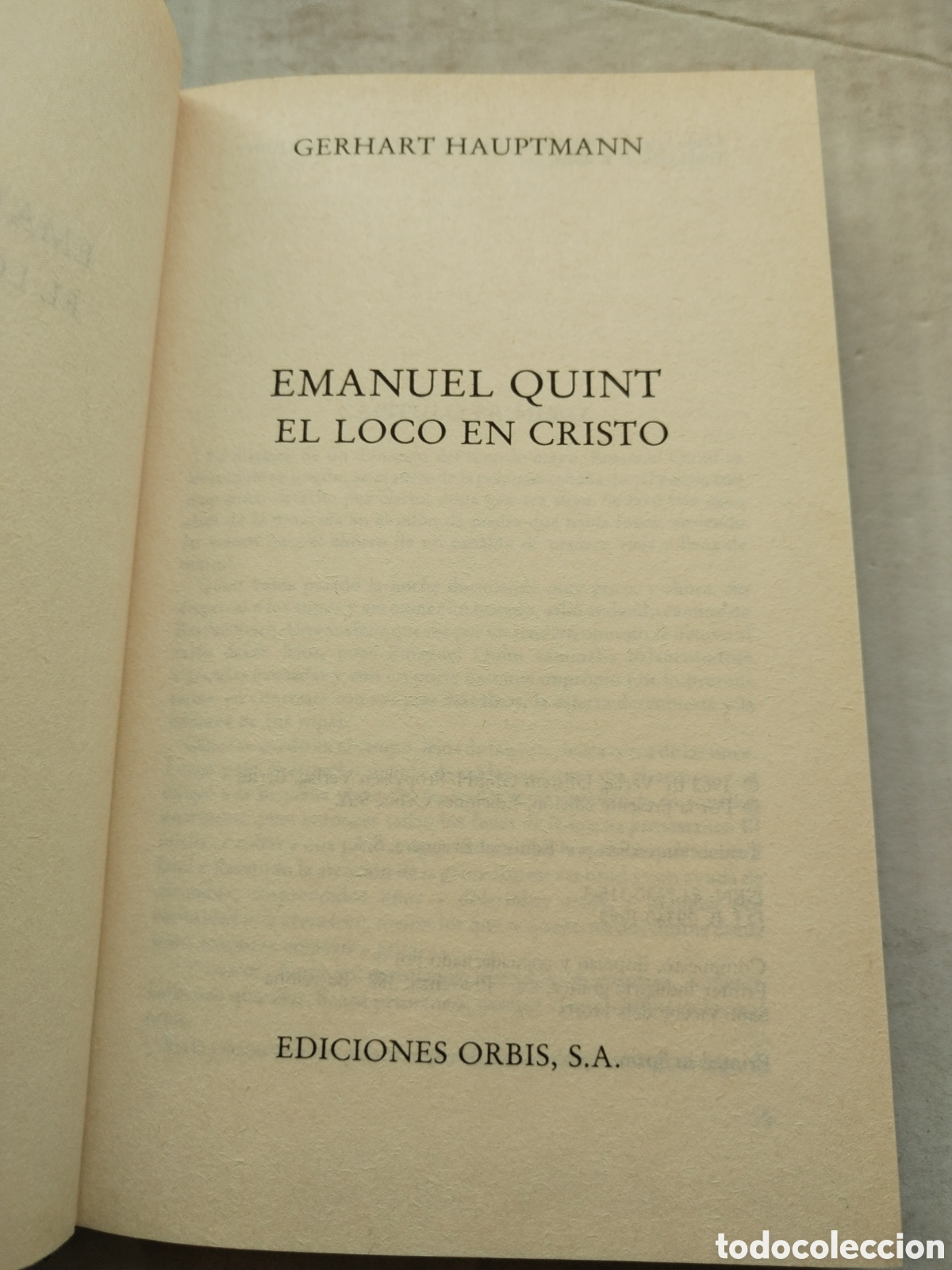 Libros de segunda mano: EMANUEL QUINT/GERHART HAUPTMANN - Foto 3