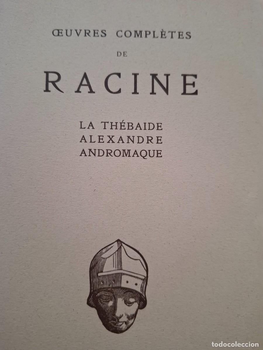 Libros de segunda mano: oeuvres completes de Jean Racine - Foto 1