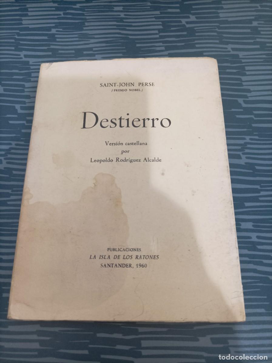 Libros de segunda mano: DESTIERRO,SAINT JOHN PERSE, PUBLICACIONES LA ISLA DE LOS RATONES, SANTANDER,1960,35 PAG.