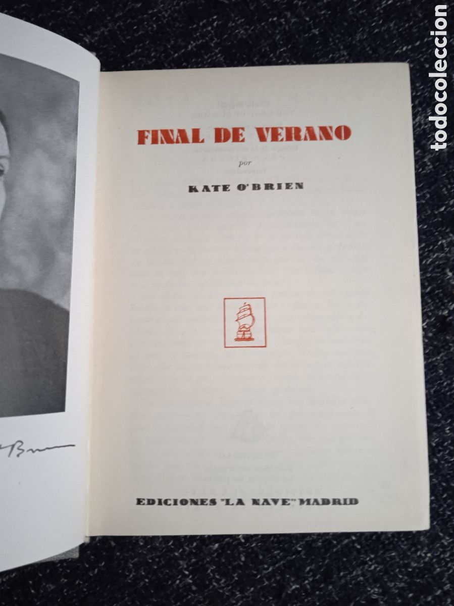 Libros de segunda mano: FINAL DE VERANO./ KATE OBRIEN - Foto 1