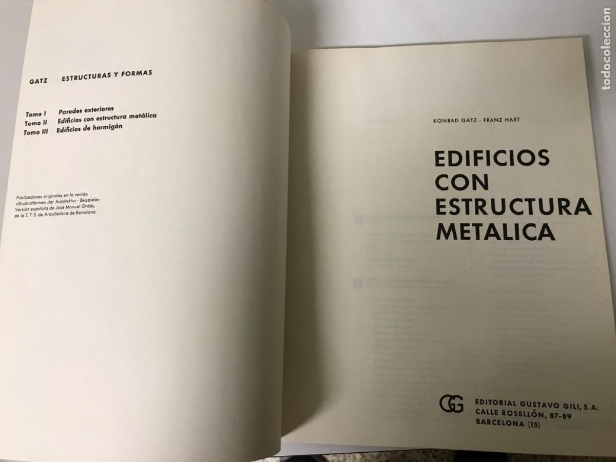 Libros de segunda mano: Edificios con estructura met&aacute;lica. Konrad Gatz 1968 - Foto 1