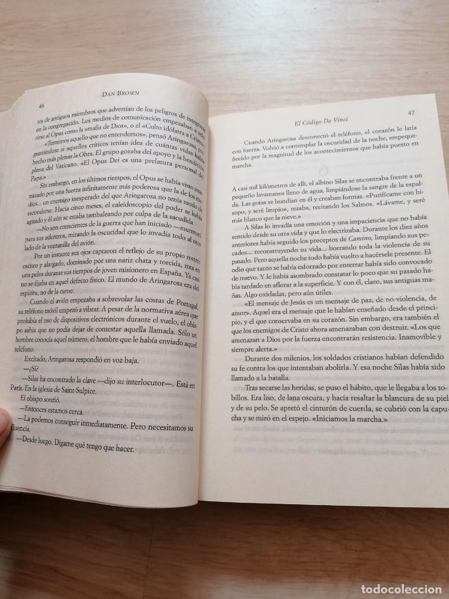 Libros de segunda mano: Libro, D. Brown, El c&oacute;digo Da Vinci, 2004, 558 pag. - Foto 3