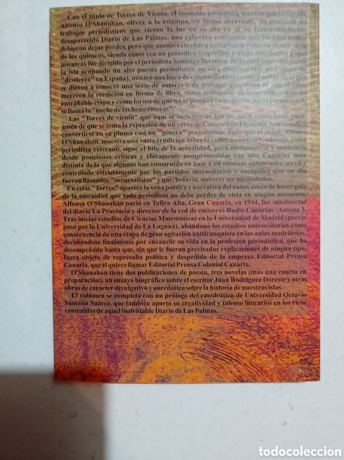Libros de segunda mano: Torres de viento. Alfonso OShanahan. - Foto 3