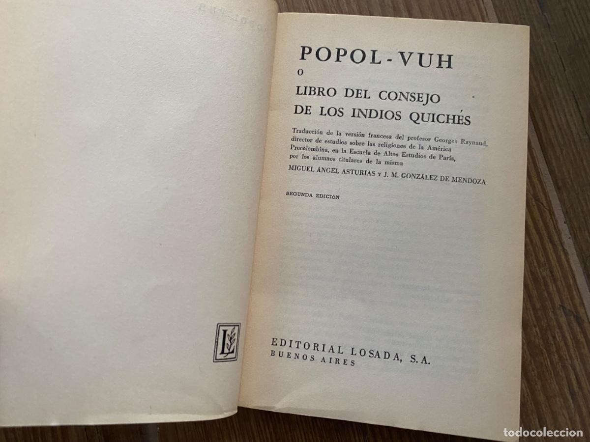 Libros de segunda mano: Popol Vuh - An&oacute;nimo - Losada 1969 - Foto 4
