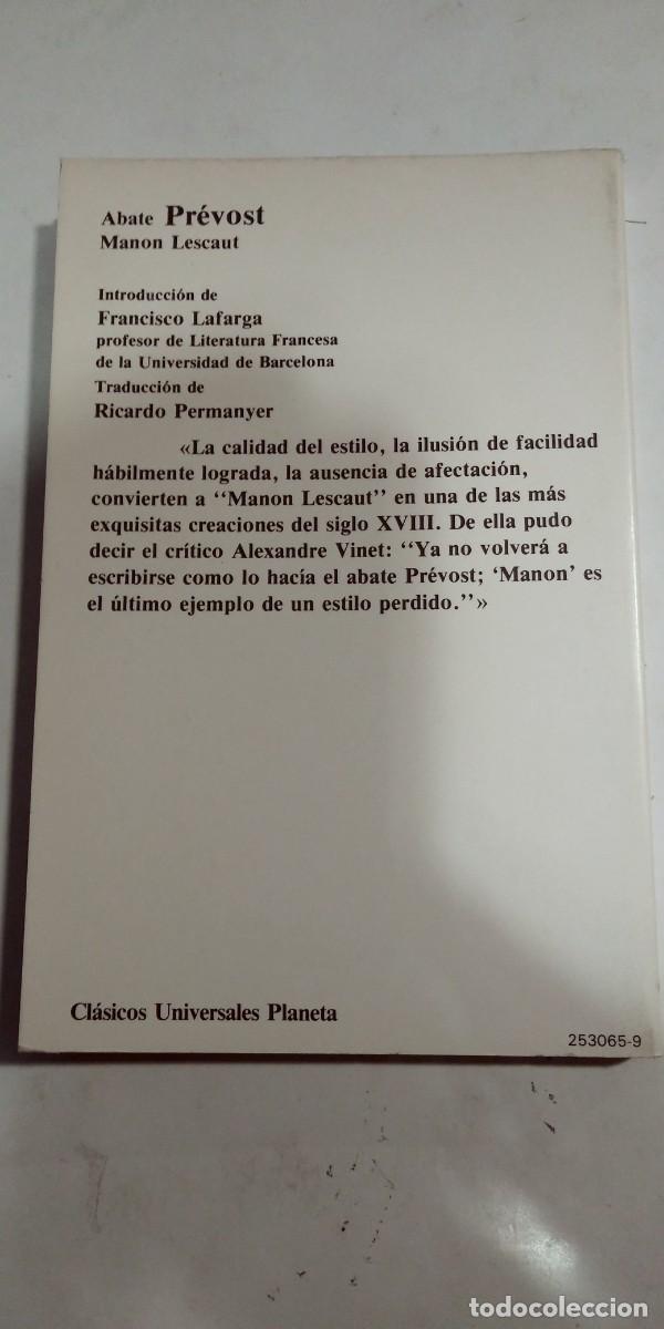 Libros de segunda mano: Manon Lescaut Abate Prevost - Foto 2
