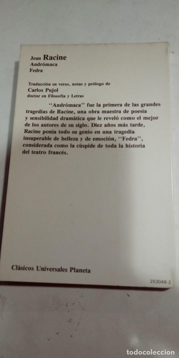 Libros de segunda mano: Andromaca Fedra Jean Racine - Foto 2