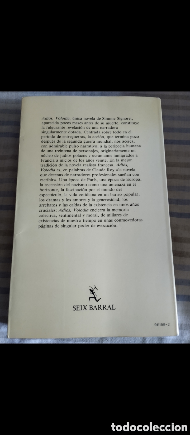 Libros de segunda mano: &rdquo;Adi&oacute;s,Volodia&rdquo;.Simone Signoret. - Foto 3