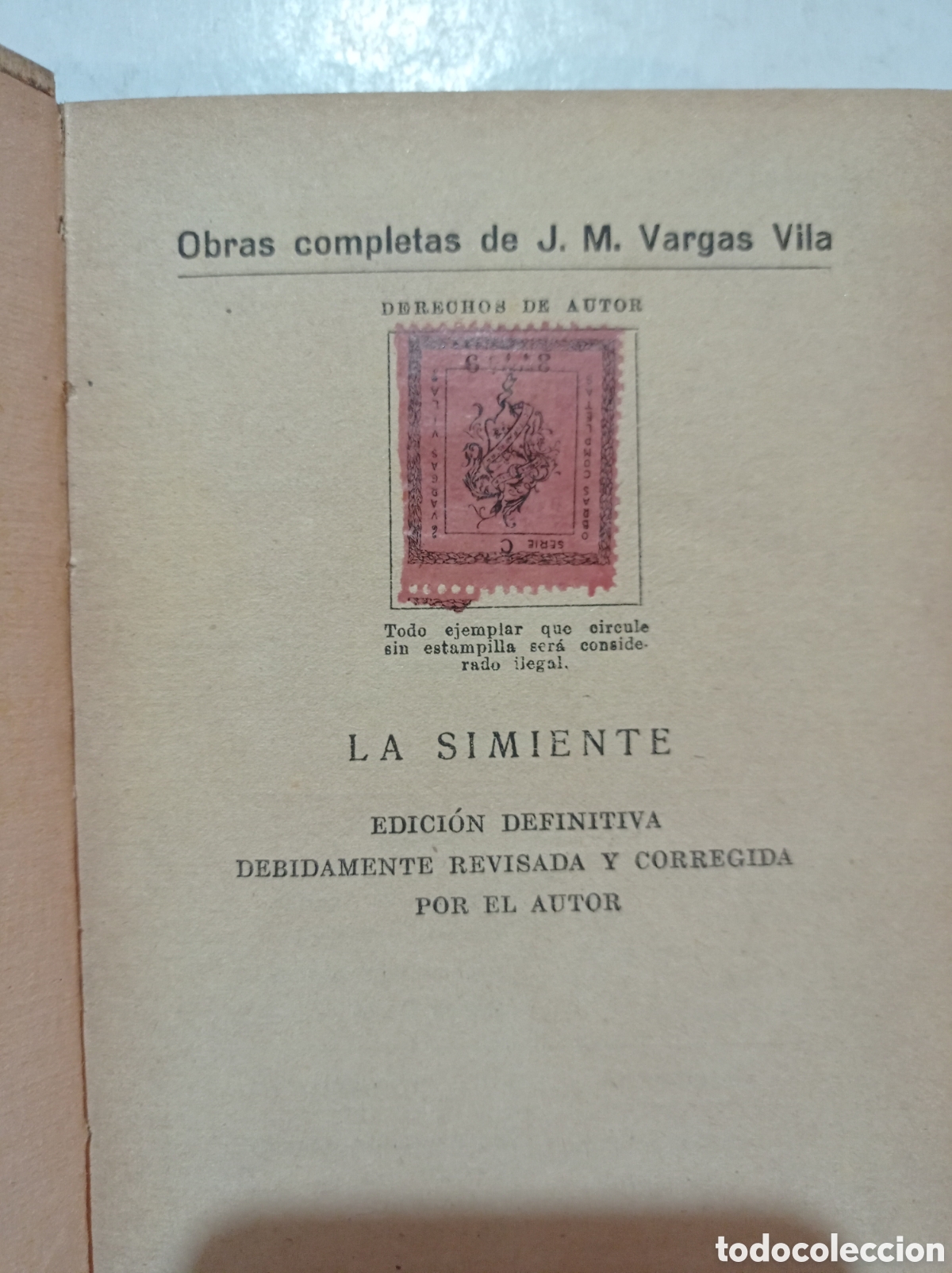 Libros de segunda mano: La simiente. Vargas Vila. - Foto 3