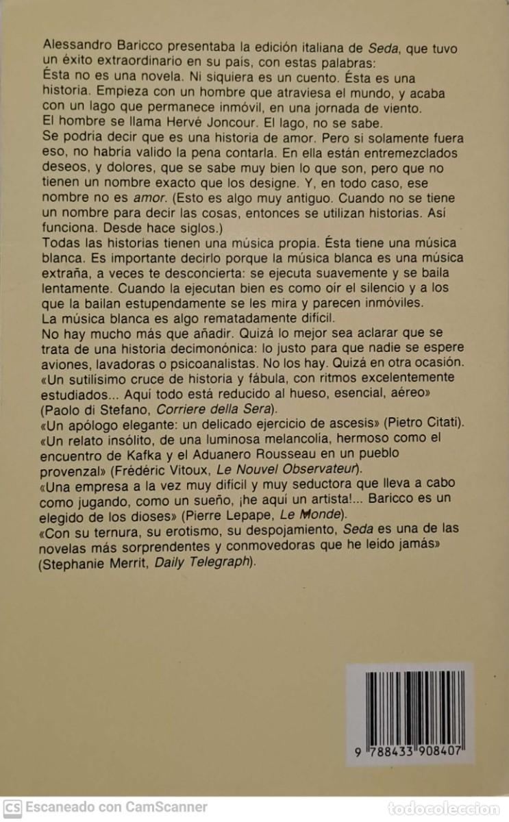 Libros de segunda mano: Seda - Alessandro Baricco - Foto 2