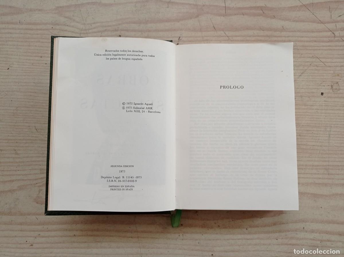 Libros de segunda mano: Obras Selectas - Ignacio Agusti - 1973 - Carroggio - Foto 3