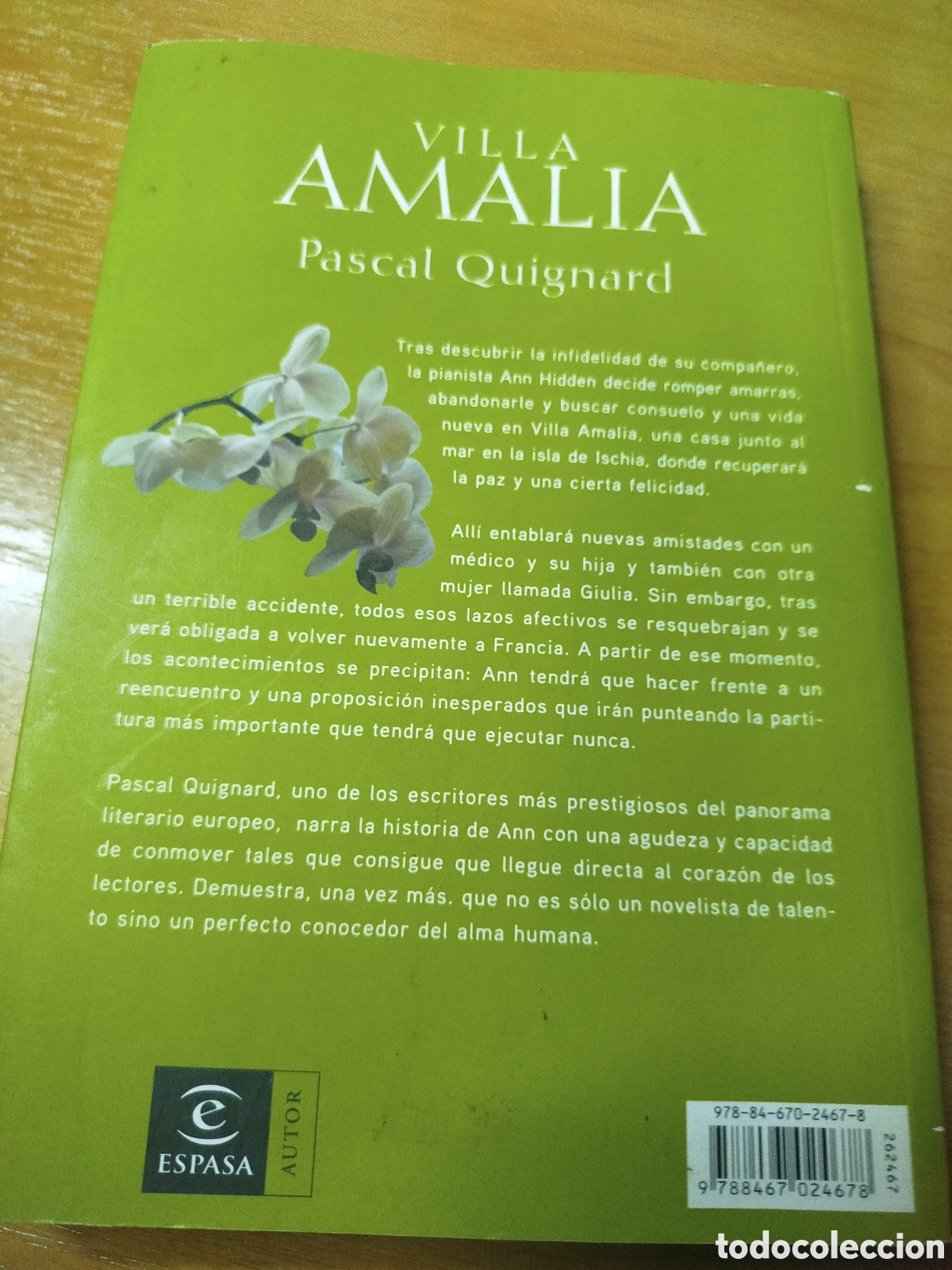 Libros de segunda mano: Villa Amalia. Pascal Quignard. Autor Espasa. - Foto 2