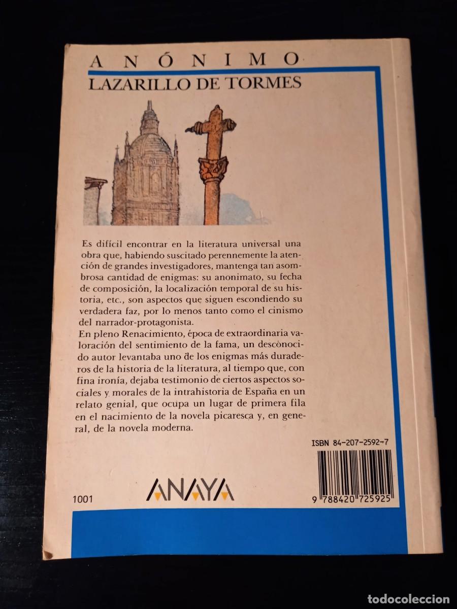 Libros de segunda mano: Lazarillo de Tormes (An&oacute;nimo) - Foto 2