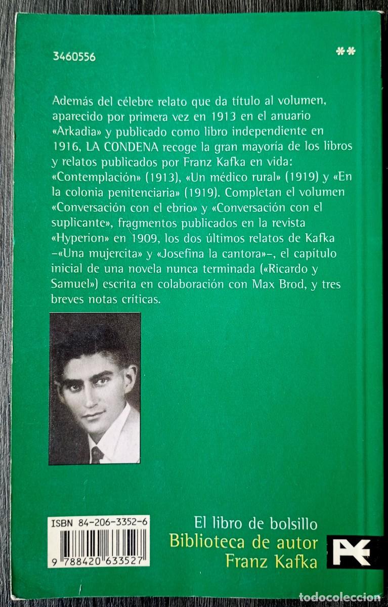 Libros de segunda mano: Franz Kafka . La condena - Foto 2