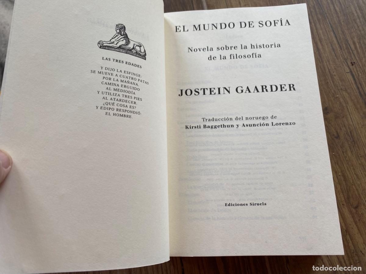 Libros de segunda mano: EL MUNDO DE SOFIA JOSTEIN GAARDER - Foto 5