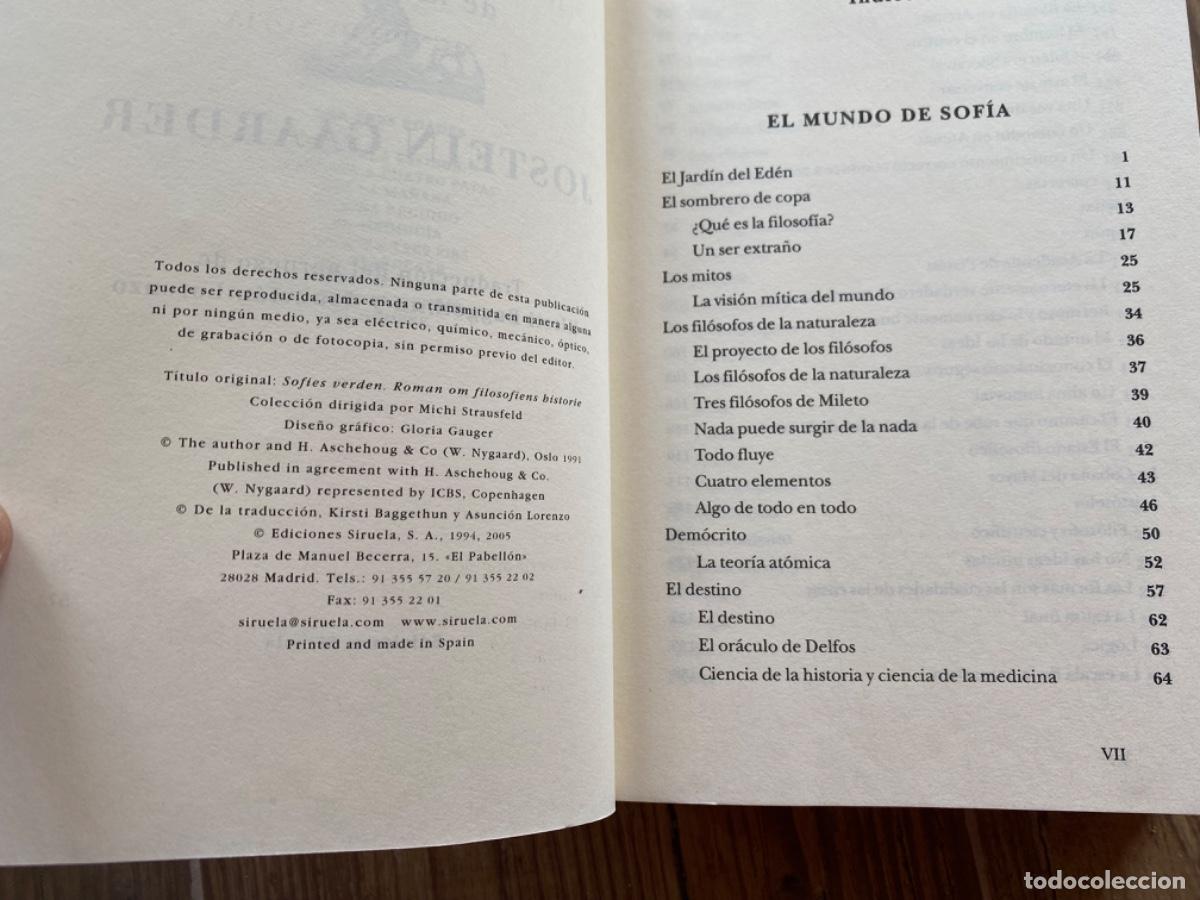 Libros de segunda mano: EL MUNDO DE SOFIA JOSTEIN GAARDER - Foto 6