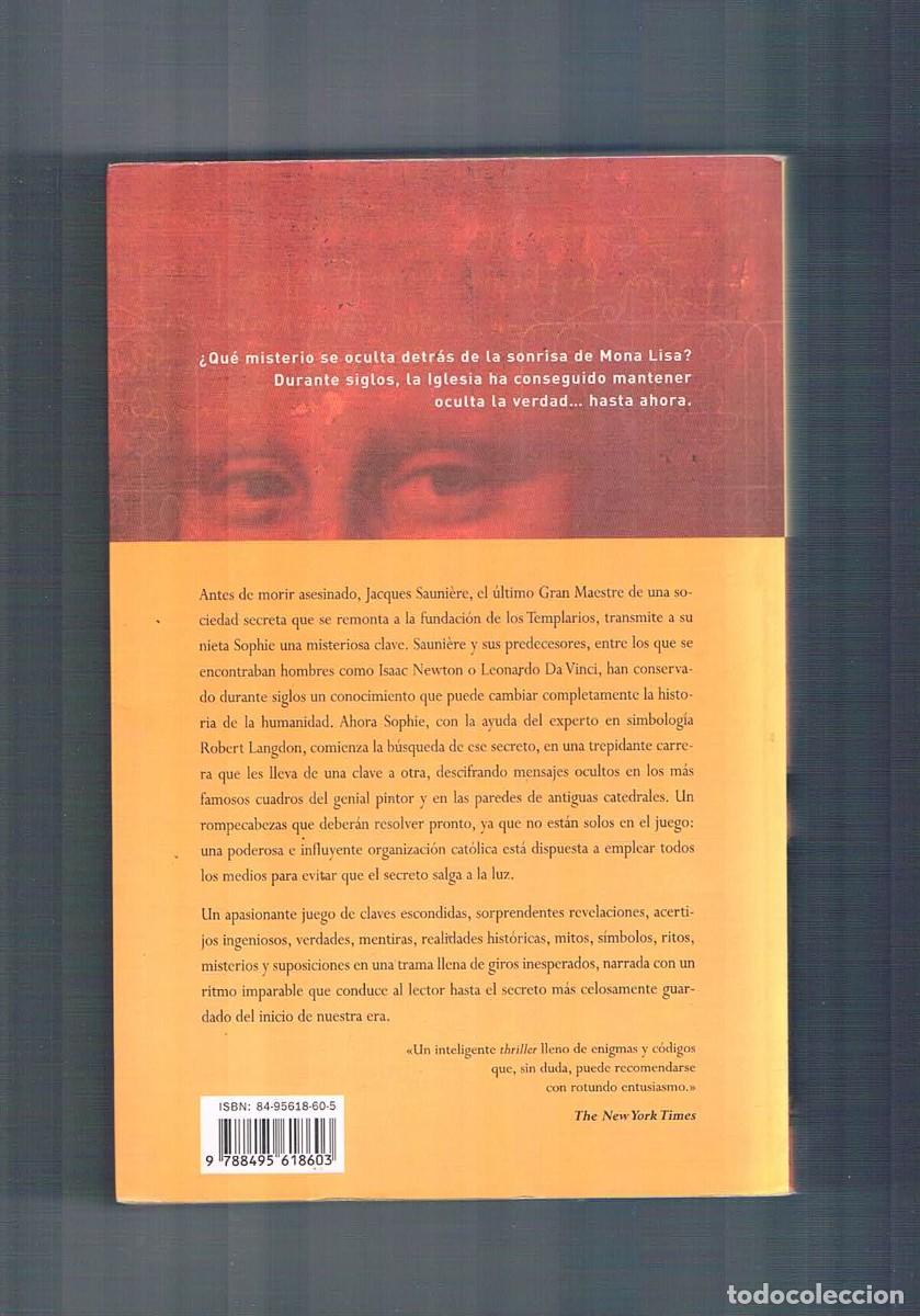 Libros de segunda mano: El codigo Da Vinci Dan Brown Umbriel 2004 - Foto 2