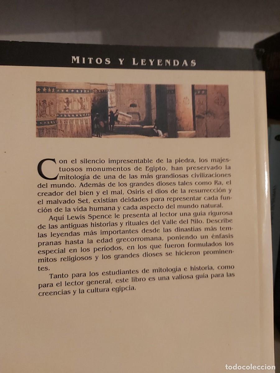 Libros de segunda mano: LEWIS SPENCE: EGIPTO. MITOS Y LEYENDAS - Foto 2