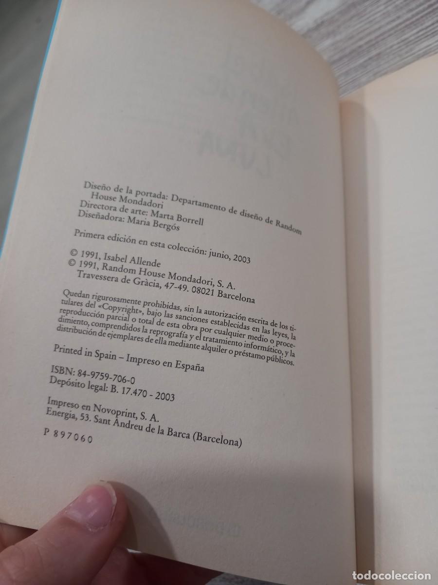Libros de segunda mano: Libro Eva Luna | Isabel Allende | 2003 - Foto 3