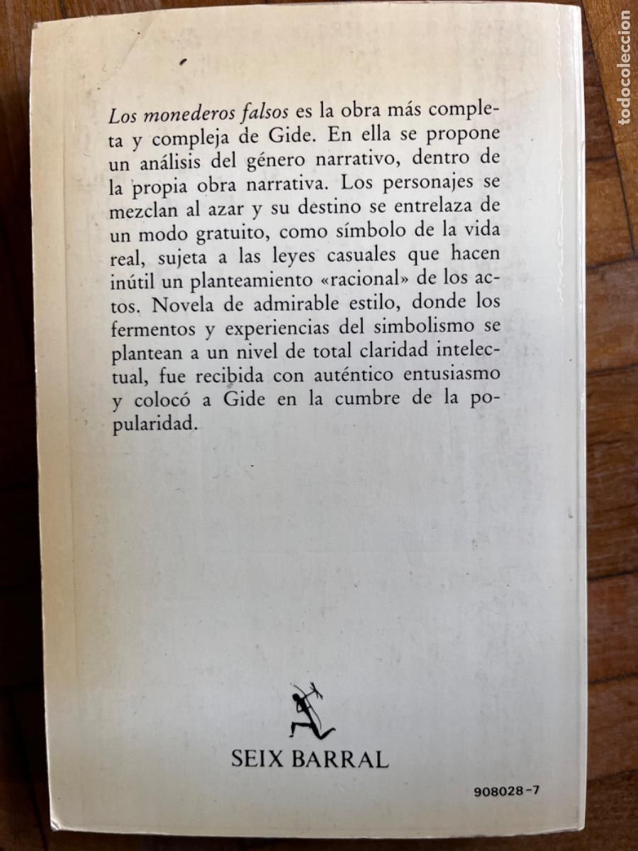 Libros de segunda mano: Andr&eacute; Gide. Los monederos falsos - Foto 2