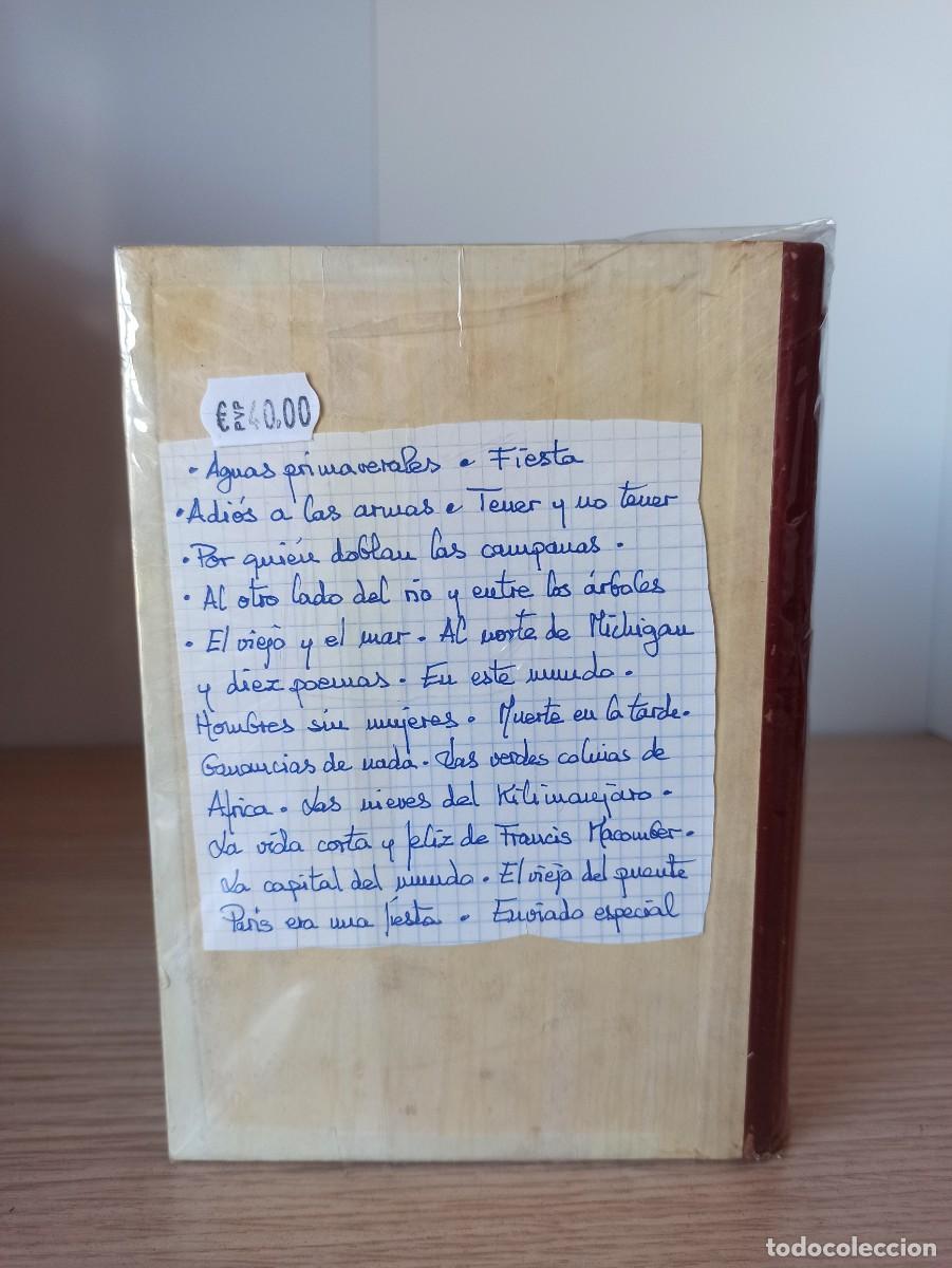 Libros de segunda mano: OBRAS SELECTAS - E. HEMINGWAY (Ed. Planeta) N&ordm; I y II - Foto 2