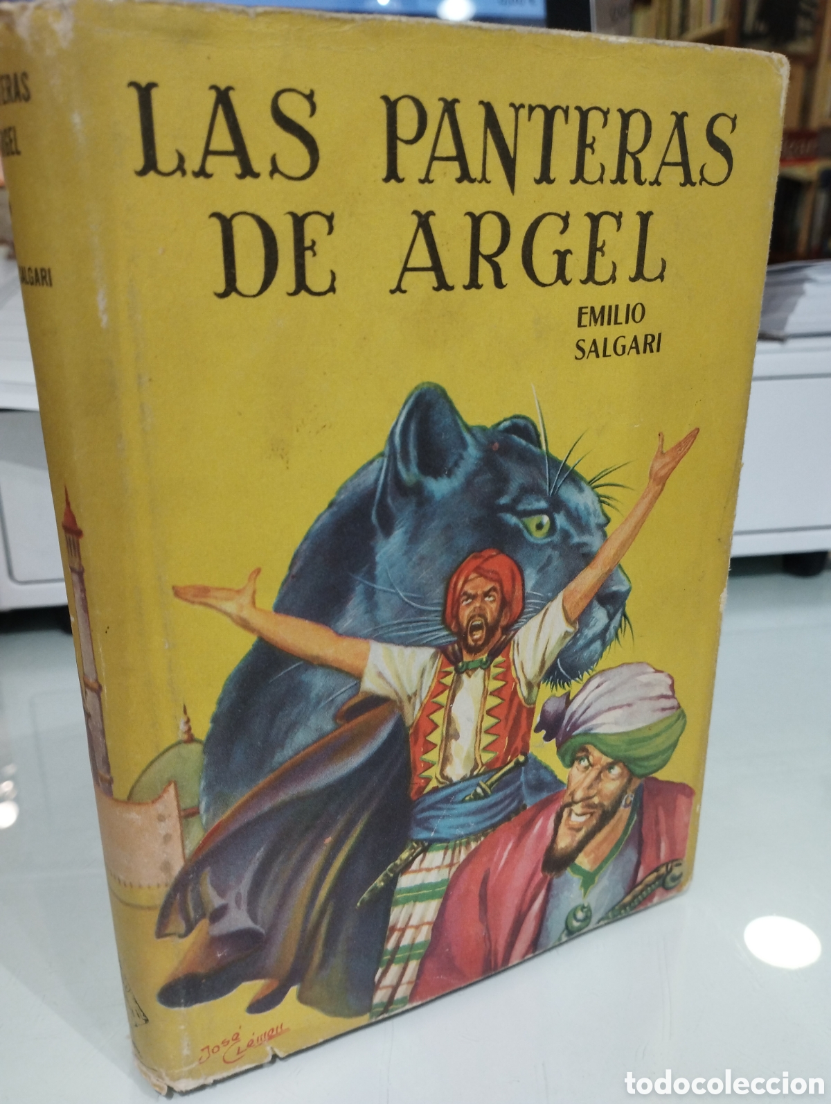 Libros de segunda mano: Emilio Salgari. Las panteras de Argel. - Foto 1