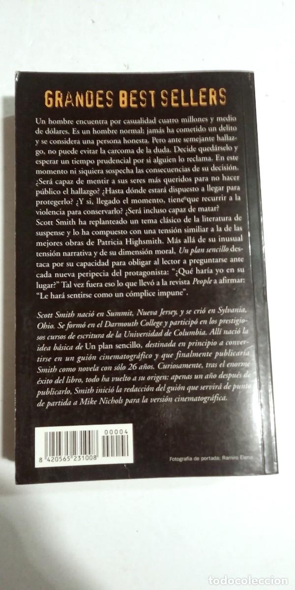 Libros de segunda mano: Un plan sencillo Scott Smith - Foto 2