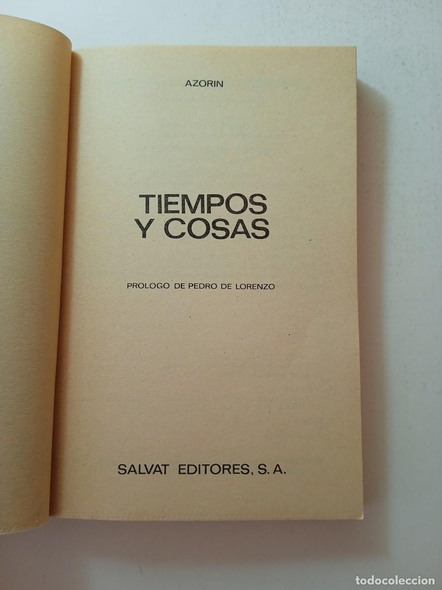 Libros de segunda mano: TIEMPOS Y COSAS - AZOR&Iacute;N - Foto 2