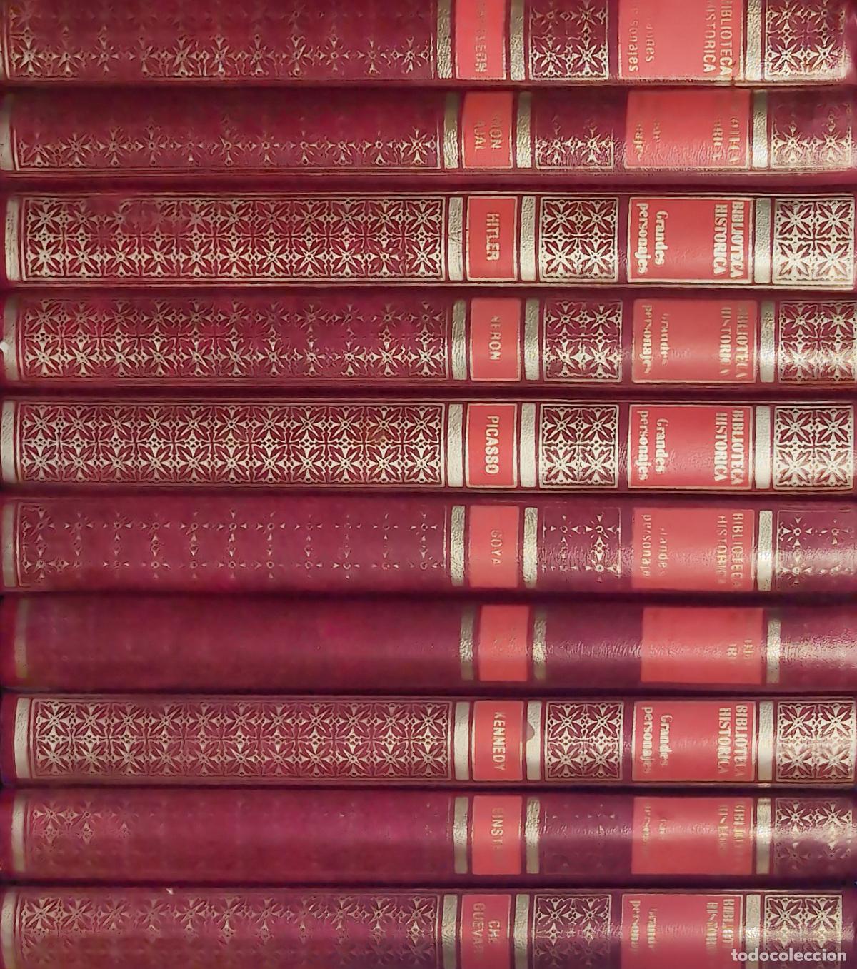 Gebrauchte B&uuml;cher: LOTE DE 10 LIBROS BIBLIOTECA HISTORICA GRANDES PERSONAJES - 1&ordm; ED. 1983 URBION- TAPA DURA