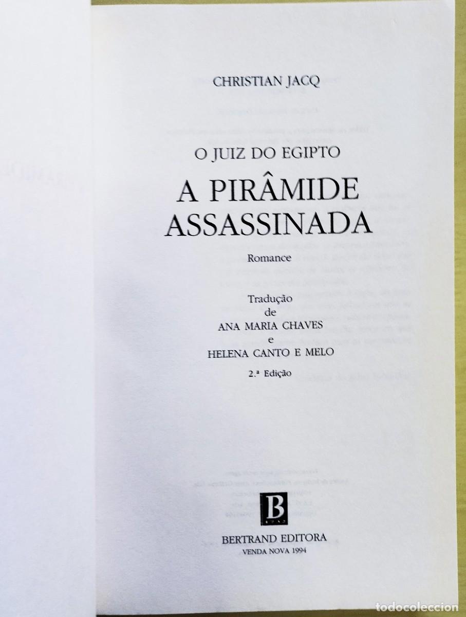 Libros de segunda mano: A Pir&acirc;mide Assassinada de Christian Jacq - Foto 3