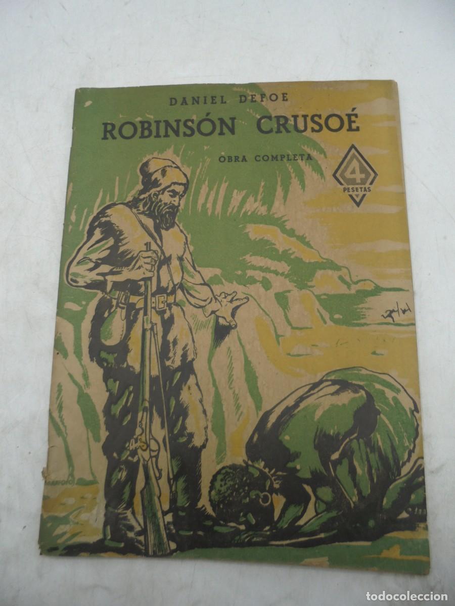 Libros de segunda mano: ROBINSON CRUSO&Eacute;. DANIEL DEFOE. PAGS : 83. - Foto 1