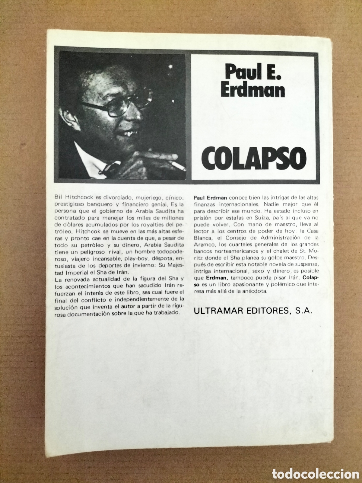 Libros de segunda mano: Colapso. Paul E Erdman. Ultramar editores, 1980. Libro - Foto 9