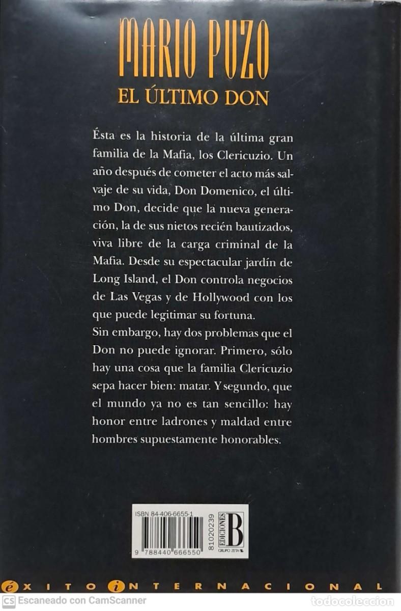 Libros de segunda mano: El &uacute;ltimo Don - Mario Puzo - Foto 2