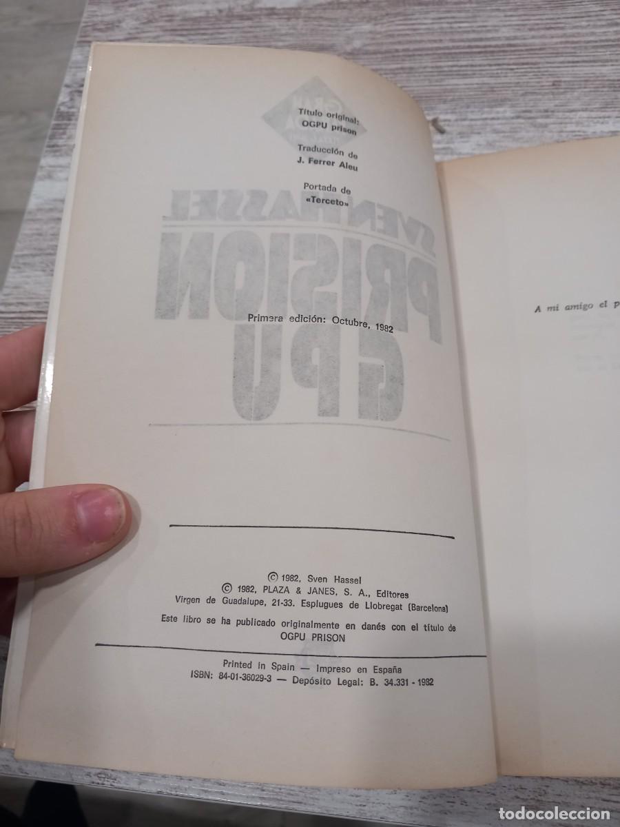 Libros de segunda mano: Libro Prisi&oacute;n GPU | Sven Hassel | 1982 | - Foto 3