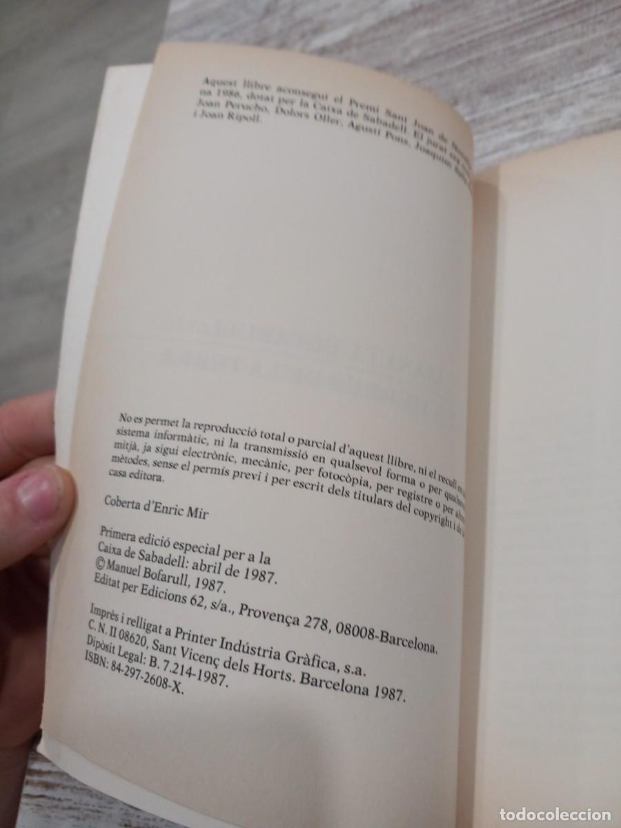 Libros de segunda mano: Libro Els hereus de la terra | Manuel Bofarull | 1987 | - Foto 3