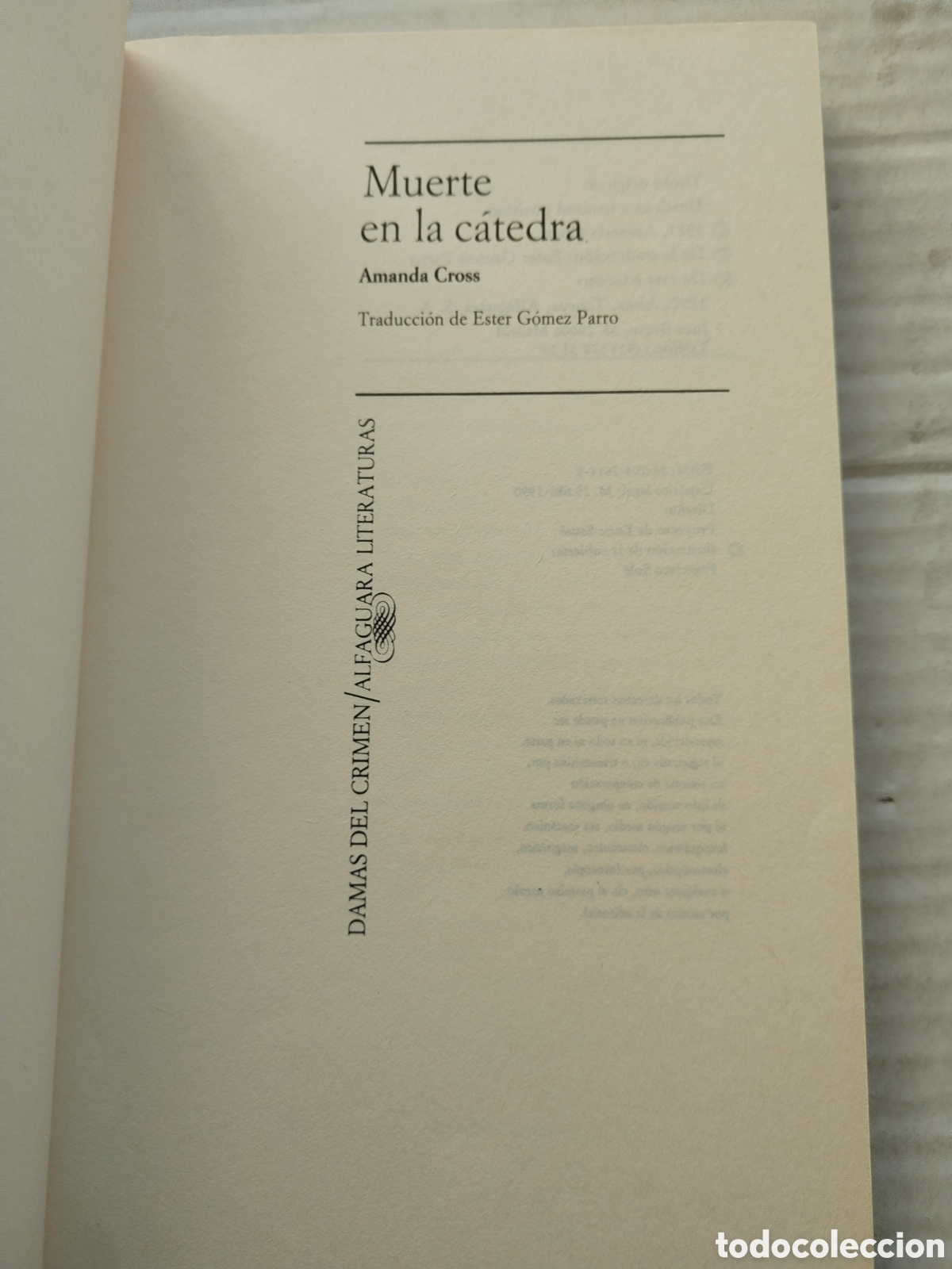 Libros de segunda mano: MUERTE EN LA C&Aacute;TEDRA/AMANDA CROSS - Foto 3