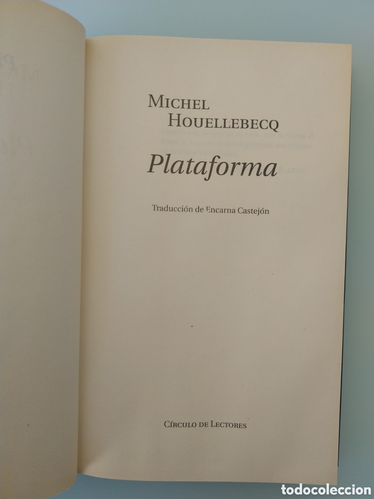 Libros de segunda mano: PLATAFORMA de MICHEL HOUELLEBECQ - Foto 4
