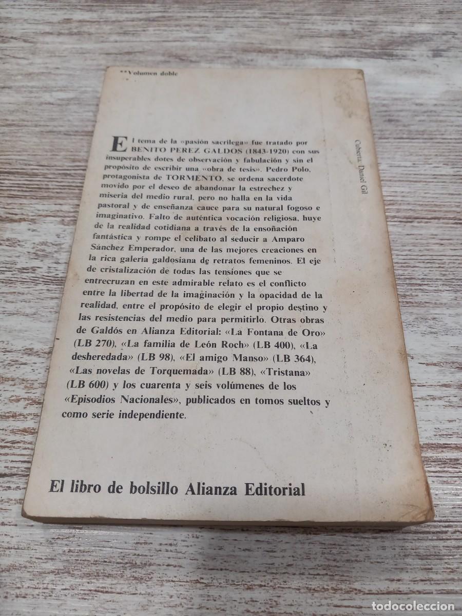 Libros de segunda mano: Libro Tormento | Benito P&eacute;rez Galdos | 1981 - Foto 2