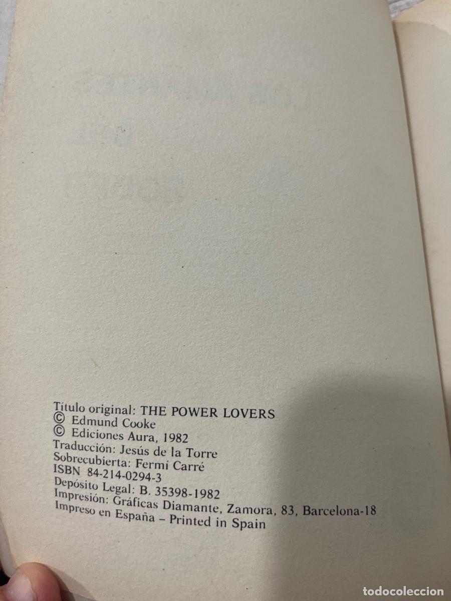 Libros de segunda mano: Libro Los amantes del Poder | Edmund Cooke | 1982 - Foto 3
