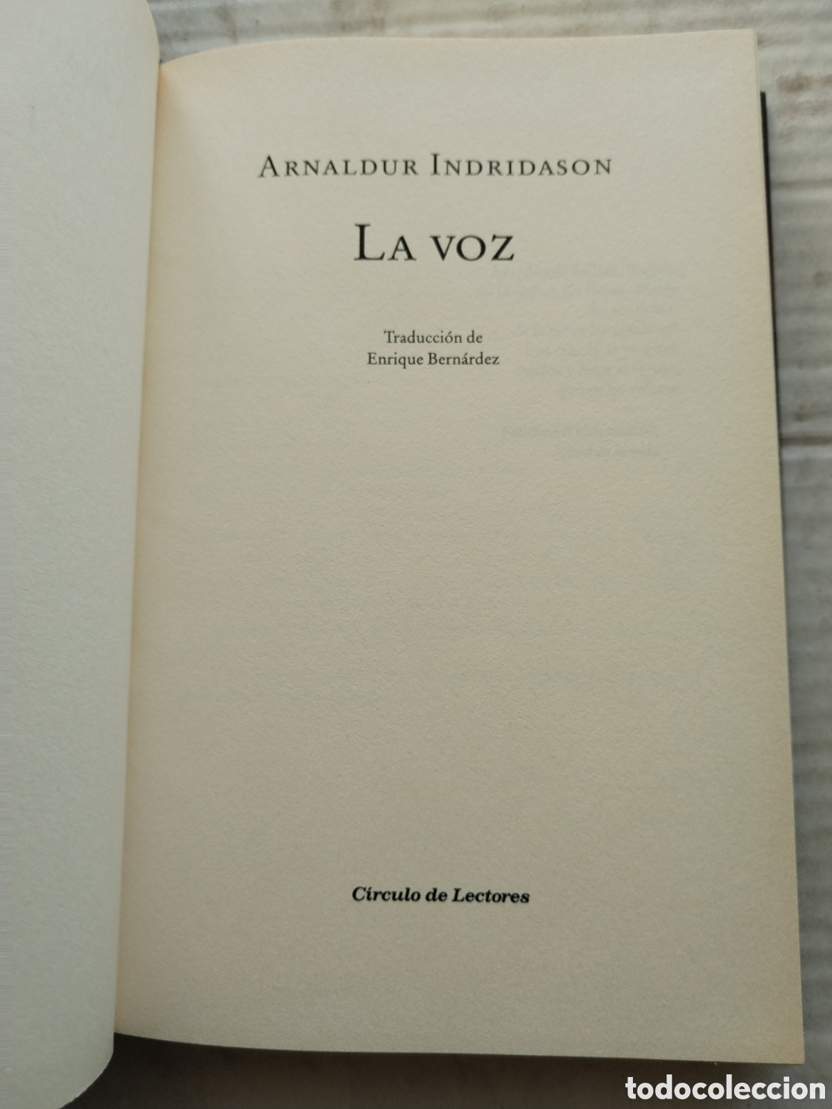 Libros de segunda mano: LA VOZ/ARNALDUR INDRIDASON - Foto 2