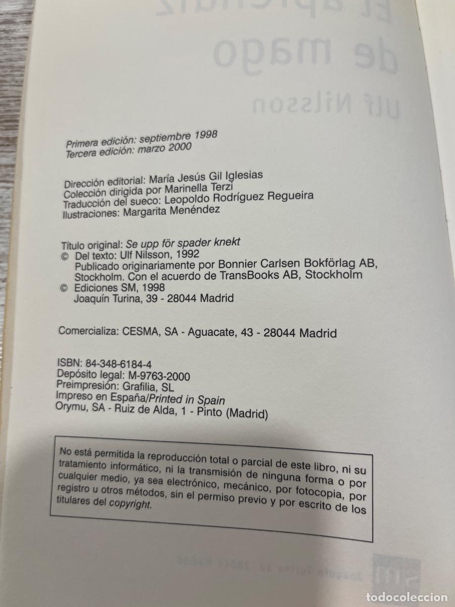 Libros de segunda mano: Libro El aprendiz de mago | Ulf Nilsson | 1998 - Foto 3