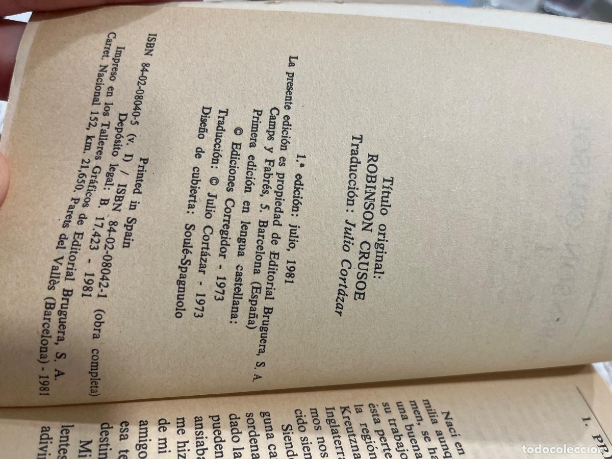 Libros de segunda mano: Libro Robinson Crusoe | Daniel Defoe | 1981 - Foto 3