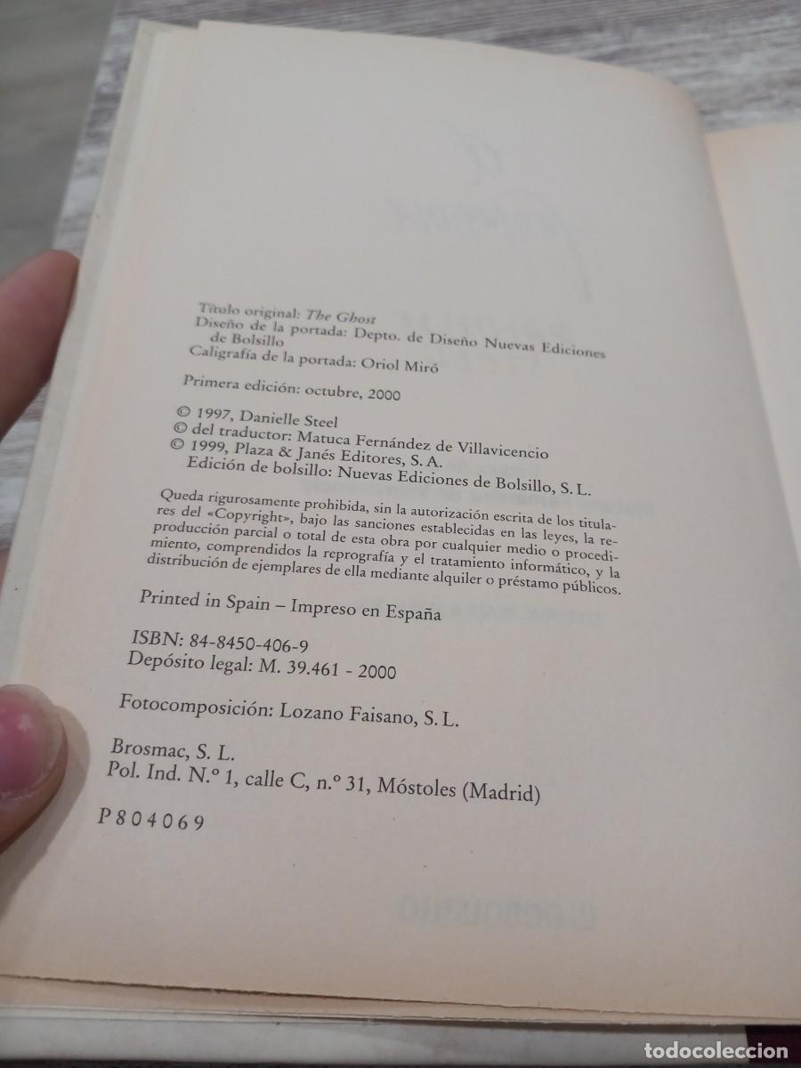 Libros de segunda mano: Libro El fantasma | Danielle Sttel | 2000 - Foto 3