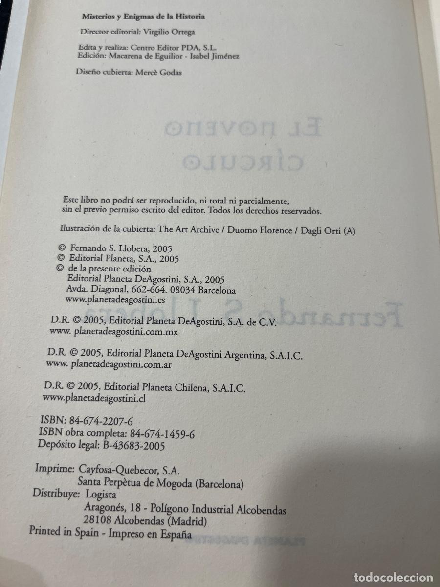 Libros de segunda mano: Libro El noveno c&iacute;rculo | Fernando S Llobera | 2005 - Foto 3