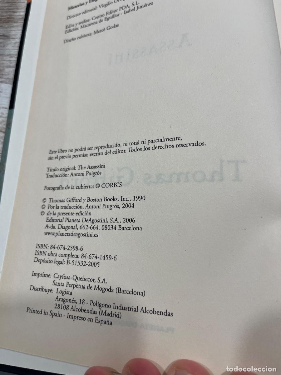 Libros de segunda mano: Libro Assassini | Thomas Gifford | 2006 - Foto 3